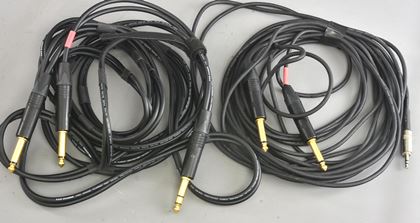 various-Mixed lot leads 1/4 in jack-other 